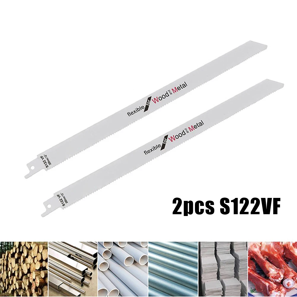 2 Pcs S122VF Saw Blades HCS S122VF 300mm 11.8In Reciprocating Saw Blade Effective Flexible For Wood/Metal Cutting Hand Tools
2 Pcs S122VF Saw Blades HCS S122VF 300mm 11.8In Reciprocating Saw Blade Effective Flexible For Wood/Metal Cutting Hand Tools