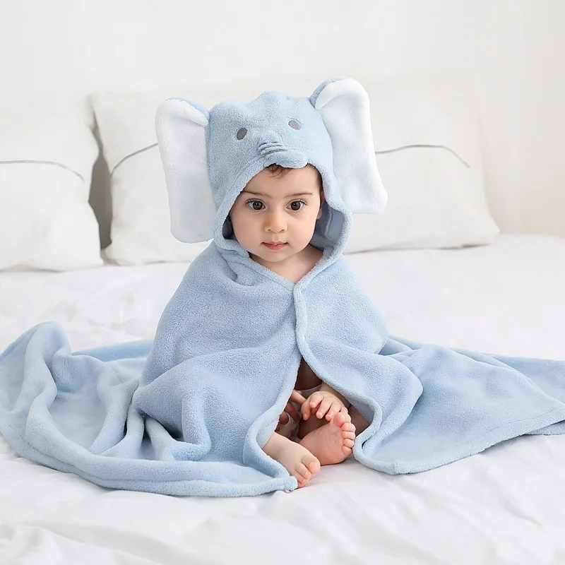 Children Hooded Cloak Absorbent Coral Velvet Cartoon Bath Towel Bathrobe Male Baby Super Soft Baby Cloak Baby Stuff
Children Hooded Cloak Absorbent Coral Velvet Cartoon Bath Towel Bathrobe Male Baby Super Soft Baby Cloak Baby Stuff