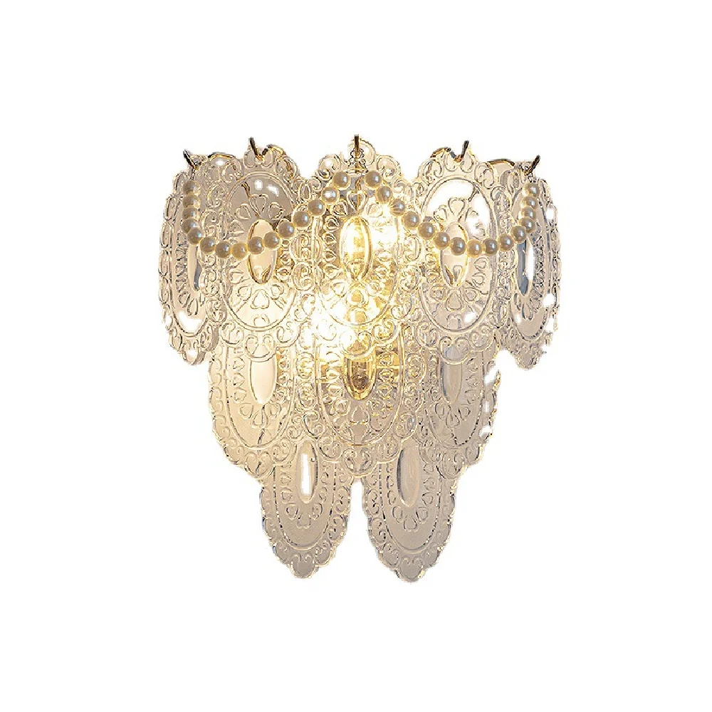 Dimmable LED Wall Lamp Pearl Chain Feather Leaf Shell Sun Flower Shaped Glass Bedroom Night Luxury Home Decor Appliance
Dimmable LED Wall Lamp Pearl Chain Feather Leaf Shell Sun Flower Shaped Glass Bedroom Night Luxury Home Decor Appliance