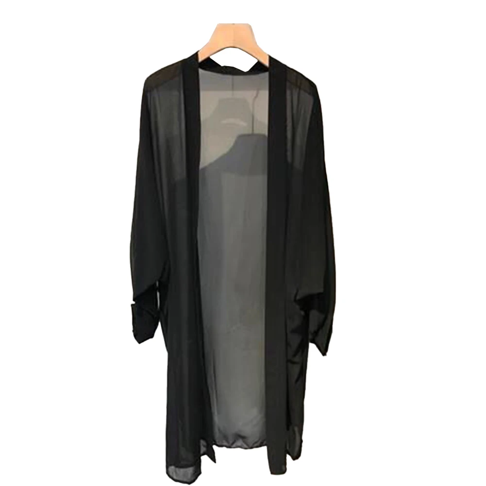Womens Chiffon Long Cardigan Summer Long Sleeved Loose Thin Sunscreen Top Breathable Office Lady Solid Female Comfort Outwear
Womens Chiffon Long Cardigan Summer Long Sleeved Loose Thin Sunscreen Top Breathable Office Lady Solid Female Comfort Outwear