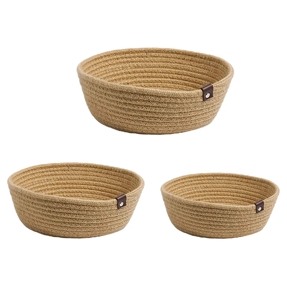 Basket Storage Woven Baskets Rope Cotton Smallsundries Wicker Organizer Holderround Makeup Organiser Bin Box Container Holders
Basket Storage Woven Baskets Rope Cotton Smallsundries Wicker Organizer Holderround Makeup Organiser Bin Box Container Holders