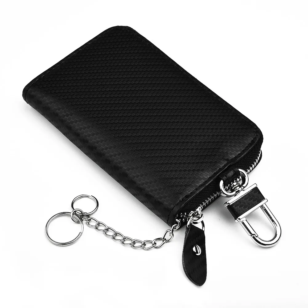 1X Car Key Case RFID Signal Blocker Case Faraday Cage Fob Pouch Keyless Blocking Bag 10x6.5x3cm High Quality PU Leather Parts
1X Car Key Case RFID Signal Blocker Case Faraday Cage Fob Pouch Keyless Blocking Bag 10x6.5x3cm High Quality PU Leather Parts