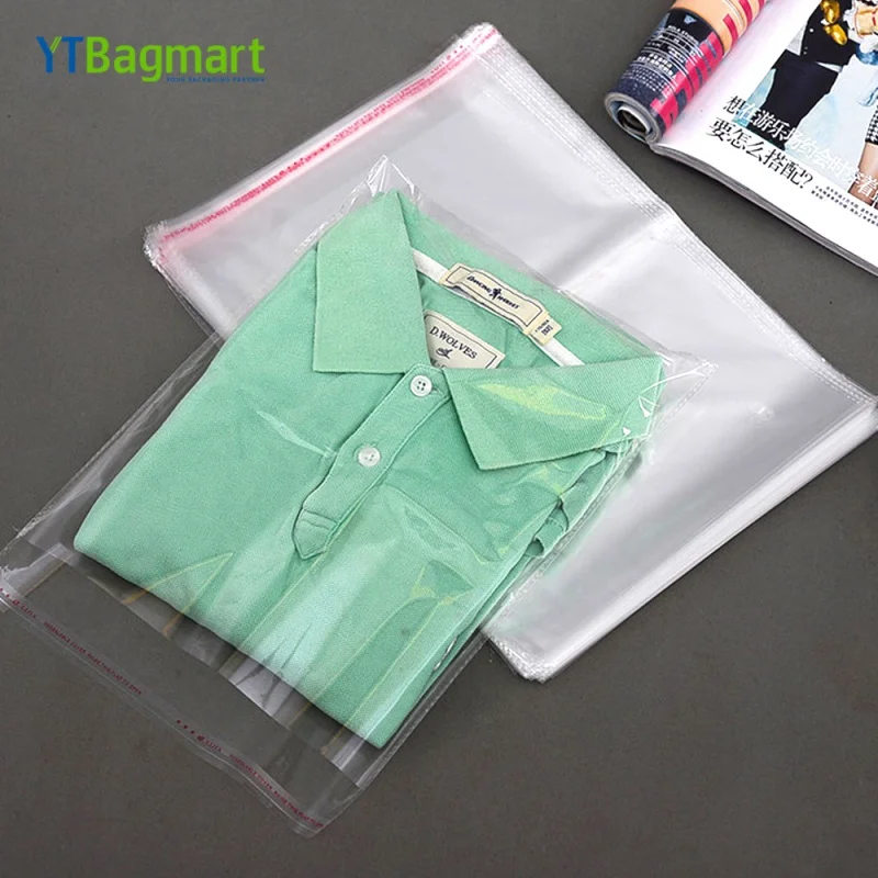 YTBagmart Custom Printing Clear BOPP Self-Adhesive Flat Poly Packing Bag OPP Plastic Bag for T-Shirt
YTBagmart Custom Printing Clear BOPP Self-Adhesive Flat Poly Packing Bag OPP Plastic Bag for T-Shirt