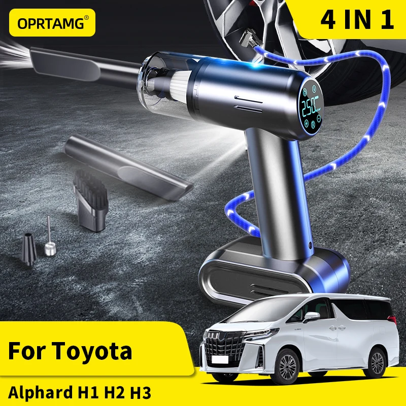 22000PA Four In One Car Wireless Electric Air Inflatable Pump Vacuum Cleaner For Toyota Alphard H1 H2 H3 2000-2022 Accessories
22000PA Four In One Car Wireless Electric Air Inflatable Pump Vacuum Cleaner For Toyota Alphard H1 H2 H3 2000-2022 Accessories