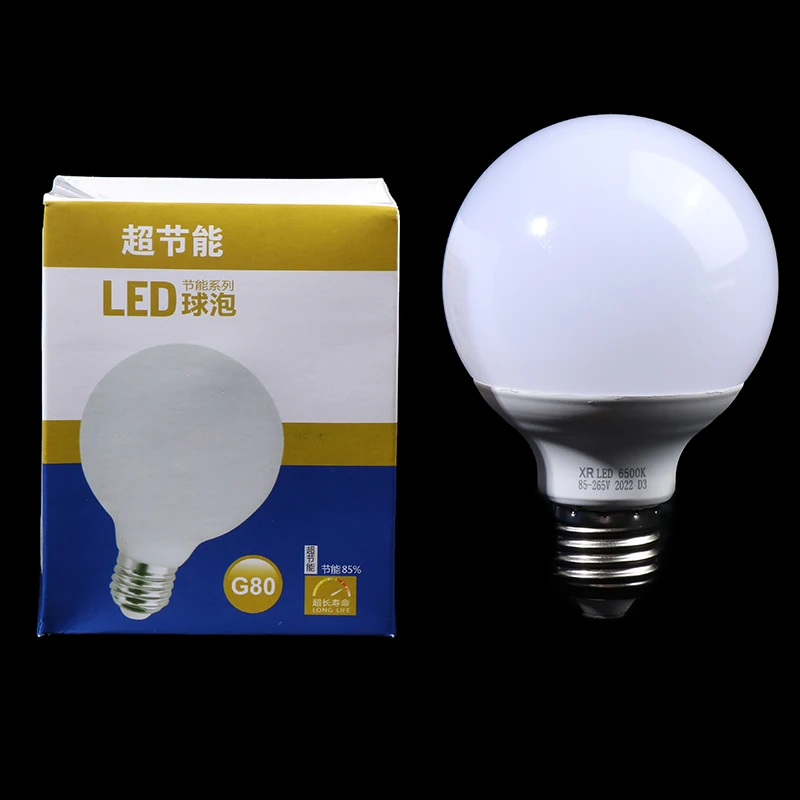 

Home Milky Glass Bulb E27 LED Edison Light Bulb G80 E27 10W AC200V-240V Globe Ball Bulb Cold White 6000K Lamp LED Lamp Bulb