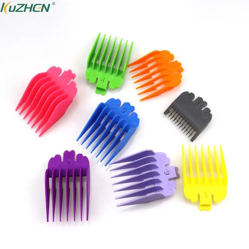 8Pcs Hair Clipper Guide Limit Comb Trimmer Attachment 1.5mm 3mm 4.5mm 6mm 10mm 13mm 19mm 25mm Professional Hair Trimmers
8Pcs Hair Clipper Guide Limit Comb Trimmer Attachment 1.5mm 3mm 4.5mm 6mm 10mm 13mm 19mm 25mm Professional Hair Trimmers