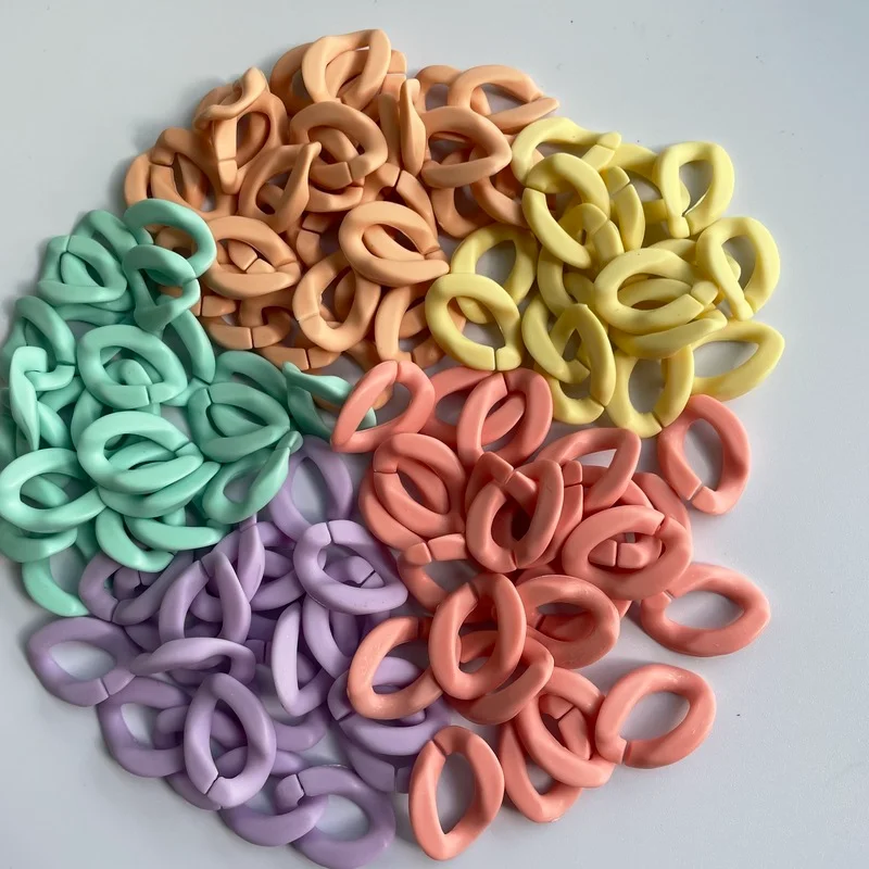 50pcs Acrylic Chains Beads Twisted Assembled Chain Link Color Loose Beads for Making Bag Link DIY Jewelry Earrings Accessories
50pcs Acrylic Chains Beads Twisted Assembled Chain Link Color Loose Beads for Making Bag Link DIY Jewelry Earrings Accessories
