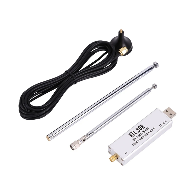 RTL-SDR Blog RTL SDR Receiver V3 RTL2832U 0.1Mhz-1.7Ghz TCXO SMA Software Defined Radio Receiver With Antenna
RTL-SDR Blog RTL SDR Receiver V3 RTL2832U 0.1Mhz-1.7Ghz TCXO SMA Software Defined Radio Receiver With Antenna