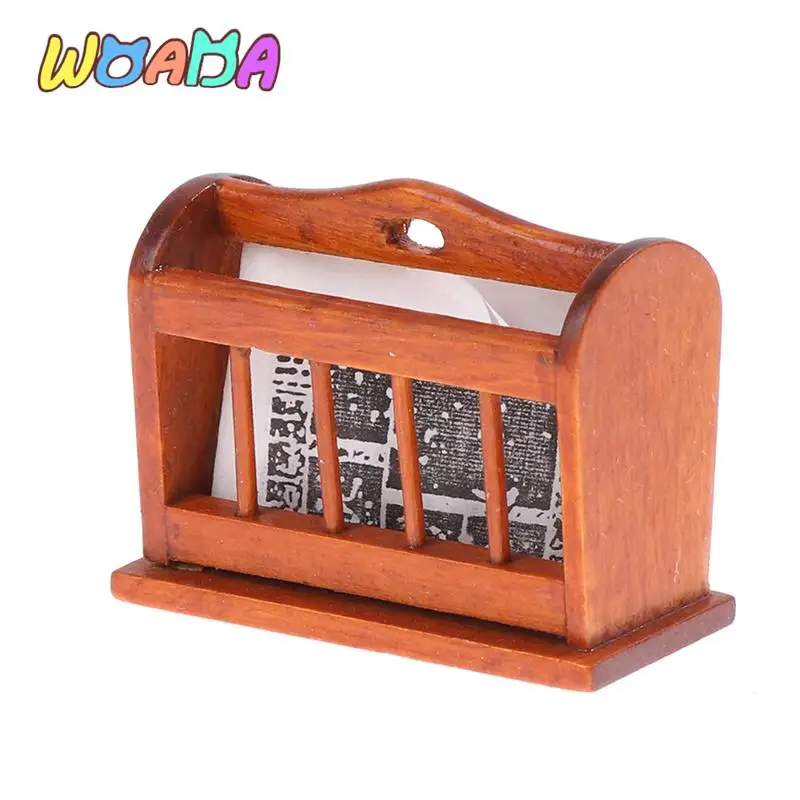 1pc 1/12 Dollhouse Miniature Display Shelf Wooden Newspaper Magazine Rack For 1/12 Scale Doll House Decorations
1pc 1/12 Dollhouse Miniature Display Shelf Wooden Newspaper Magazine Rack For 1/12 Scale Doll House Decorations