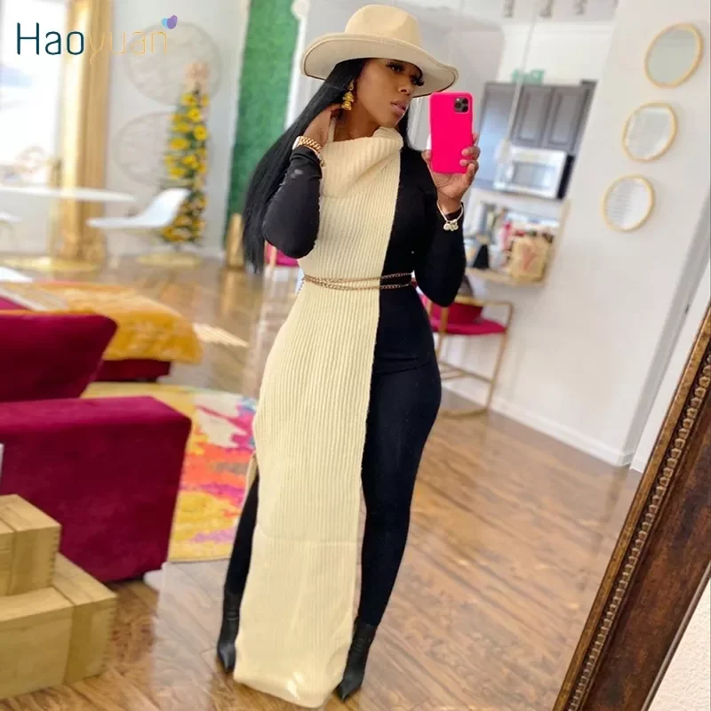 Sexy Knitted Side Split Sweater Dress Sleeveless Fall Clothes for Women Y2k Outfits Birthday Party Long Maxi Dresses|Dresses
Sexy Knitted Side Split Sweater Dress Sleeveless Fall Clothes for Women Y2k Outfits Birthday Party Long Maxi Dresses|Dresses