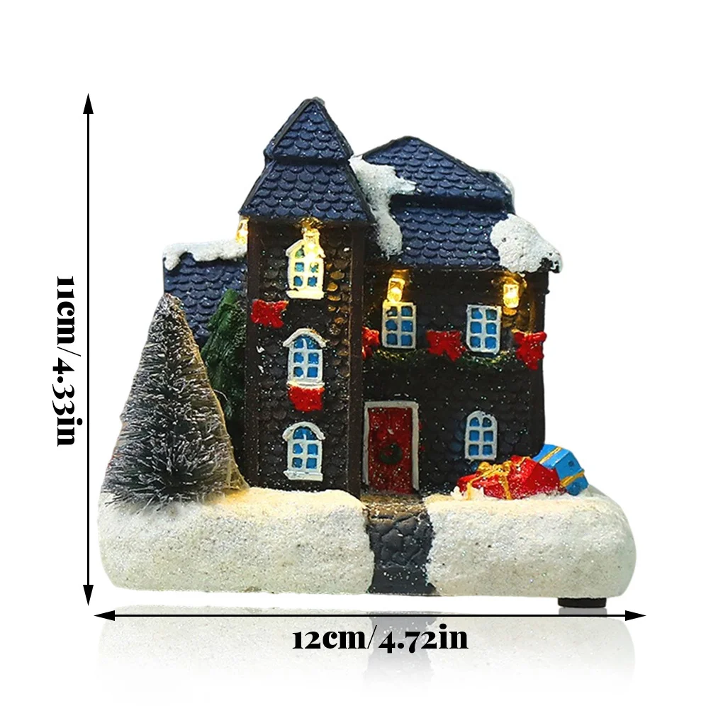 Christmas Light House Ornament 2021 New Year Christmas Resin Snow House Glowing Decor Battery Powered Illumination Decoration
Christmas Light House Ornament 2021 New Year Christmas Resin Snow House Glowing Decor Battery Powered Illumination Decoration