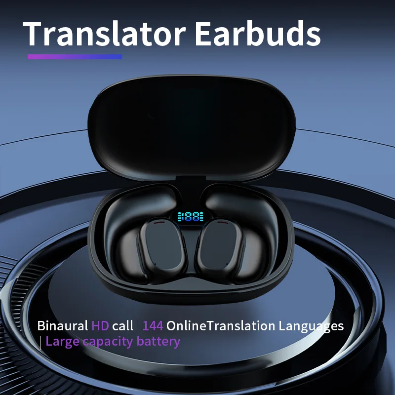 TWSB66 Headset Translator Earbuds BT Real-Time Online Languages Interpret Earphone Support Call Music Translation for Trip Learn
TWSB66 Headset Translator Earbuds BT Real-Time Online Languages Interpret Earphone Support Call Music Translation for Trip Learn