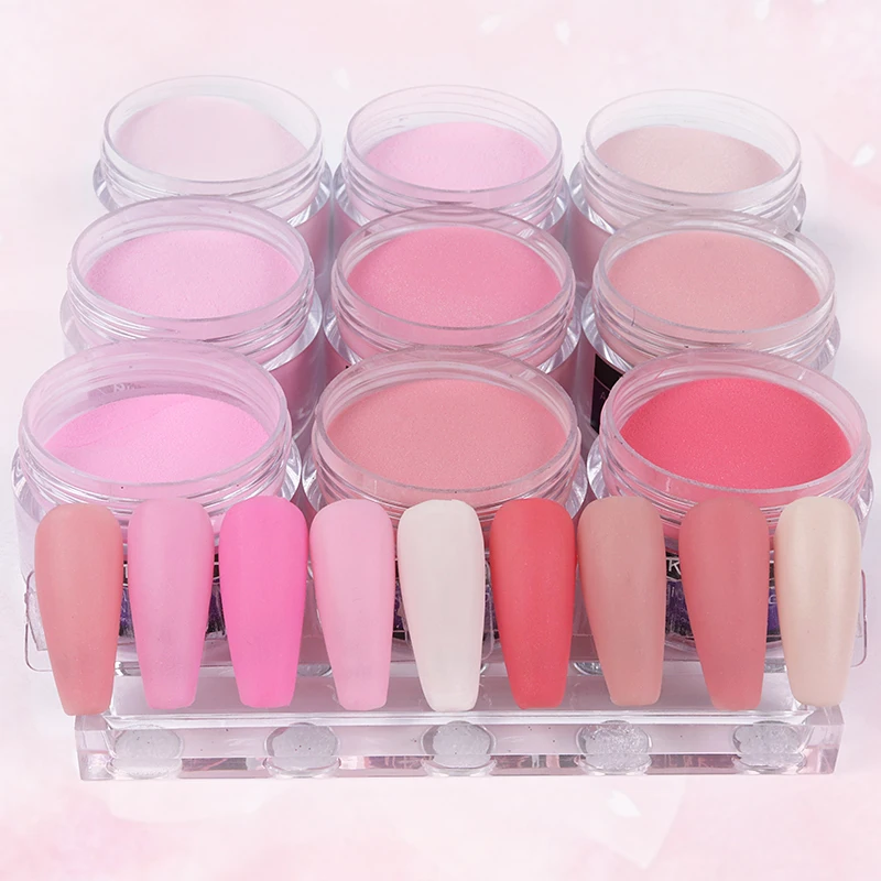 

15g Different Shades Light Pink Nail Acrylic Powder Extension Builder Carving Crystal Polymer Bulk Pigment Dust Nail Accessories
