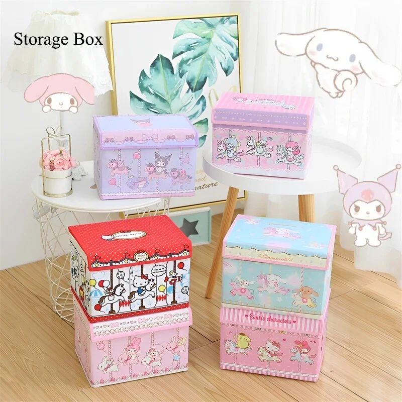 Sanrio Kawaii Hello Kitty коробка для хранения мультяшная моя мелодия Автомобильный