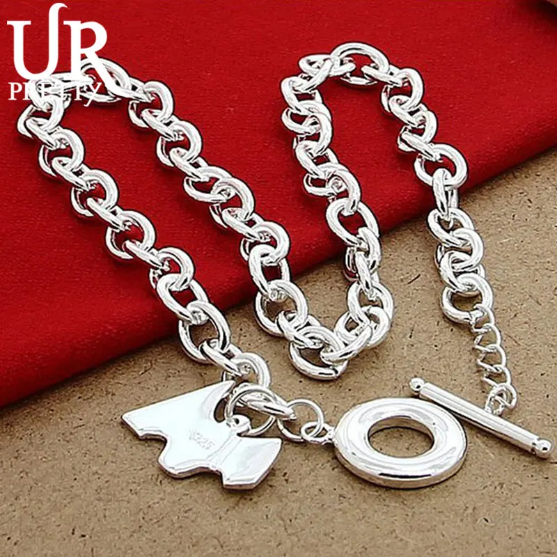 URPRETTY 925 Sterling Silver Dog Tag Pendant Necklace For Man Woman Party Wedding Engagement Charm Jewelry Gift
URPRETTY 925 Sterling Silver Dog Tag Pendant Necklace For Man Woman Party Wedding Engagement Charm Jewelry Gift