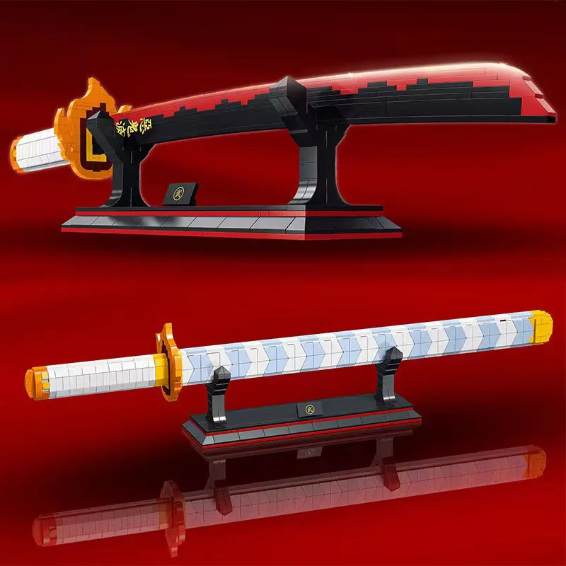 790pcs Demon Slayer Nichirin Sword Building Blocks Rengoku Blade Katana Anime Knife Weapon Bricks Toys For Boy Birthday Gift
790pcs Demon Slayer Nichirin Sword Building Blocks Rengoku Blade Katana Anime Knife Weapon Bricks Toys For Boy Birthday Gift