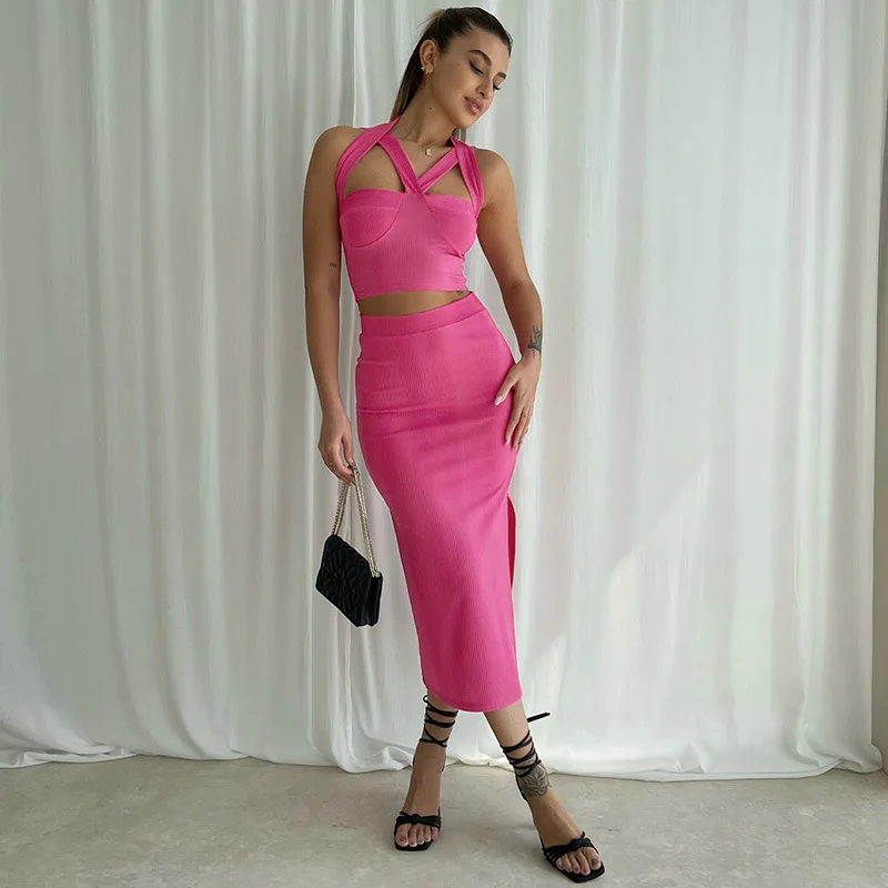 New Summer Fashion Slim Strap Tube Top Slim Slit British Sleeveless Commuter Half Body Midi Skirt Suit Free Shipping
New Summer Fashion Slim Strap Tube Top Slim Slit British Sleeveless Commuter Half Body Midi Skirt Suit Free Shipping