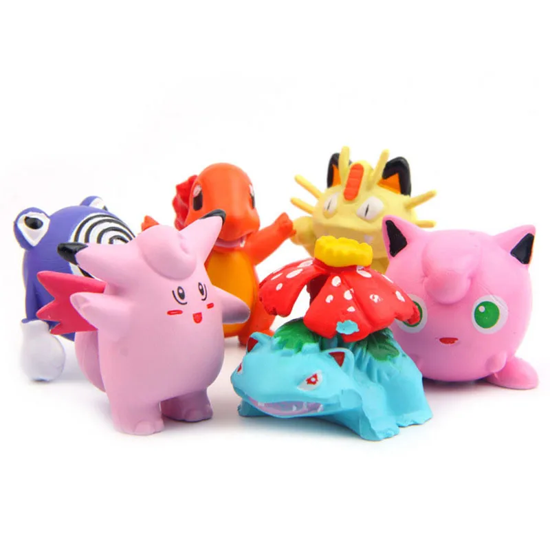 6Pcs/Set Pokemon Anime Figure Poliwrath Meowth Charmander Clefairy Jigglypuff DIY Model Decoration
6Pcs/Set Pokemon Anime Figure Poliwrath Meowth Charmander Clefairy Jigglypuff DIY Model Decoration