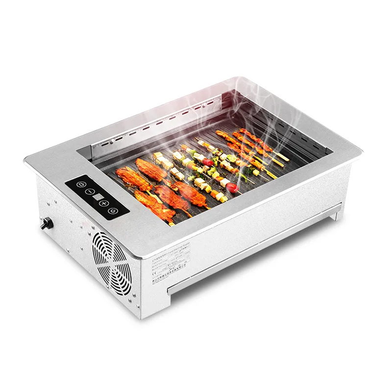 Restaurant Grill Electric Commercial Smokeless Barbecue Grill Pan Embedded Korean Grill Smokeless BBQ Touch plancha cocina
Restaurant Grill Electric Commercial Smokeless Barbecue Grill Pan Embedded Korean Grill Smokeless BBQ Touch plancha cocina
