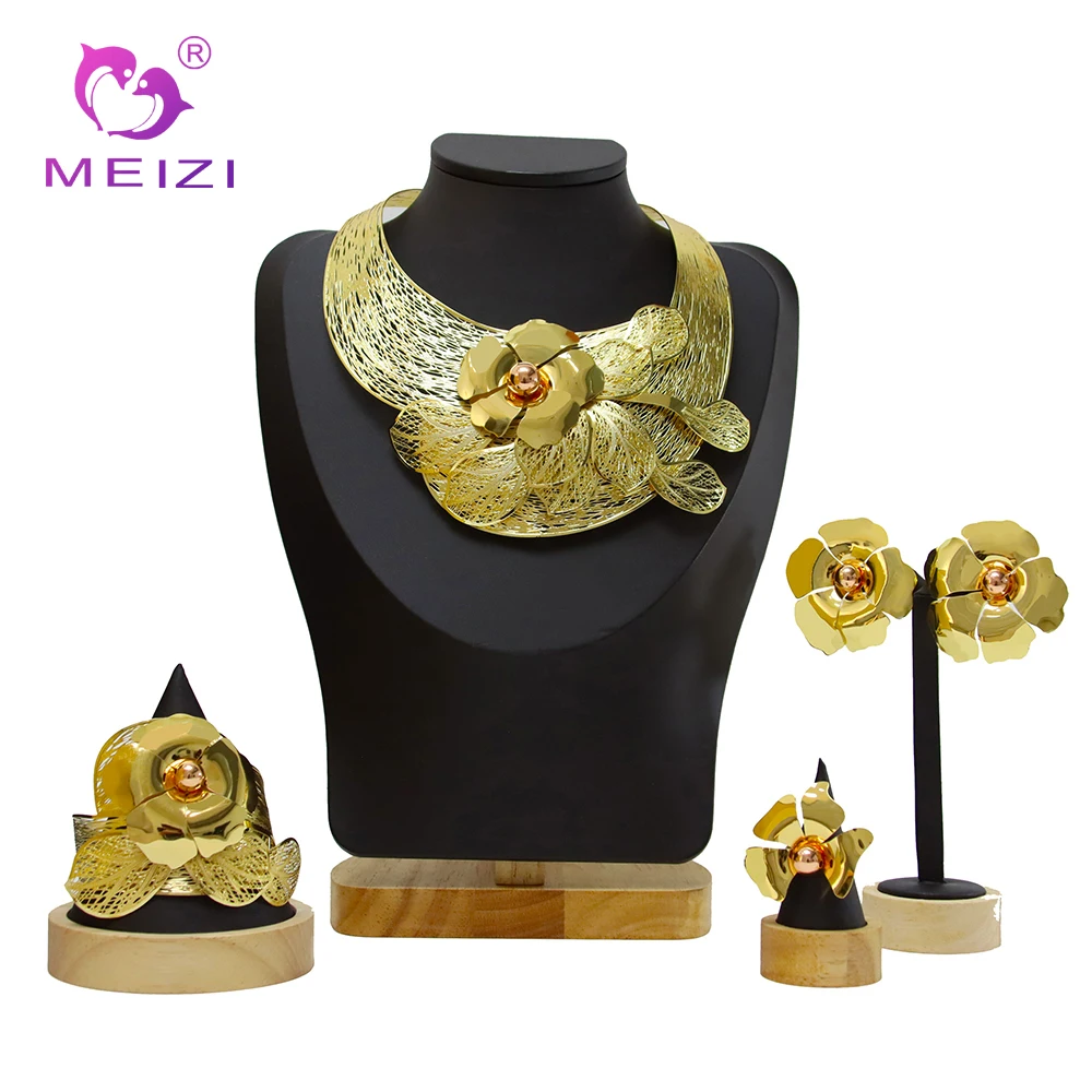 Muslim Gold Set Necklace&Bracelet And Earrings Nigeria Dubai Gold Women Jewelry Sets For Women African Wedding Bride Jewelry
Muslim Gold Set Necklace&Bracelet And Earrings Nigeria Dubai Gold Women Jewelry Sets For Women African Wedding Bride Jewelry