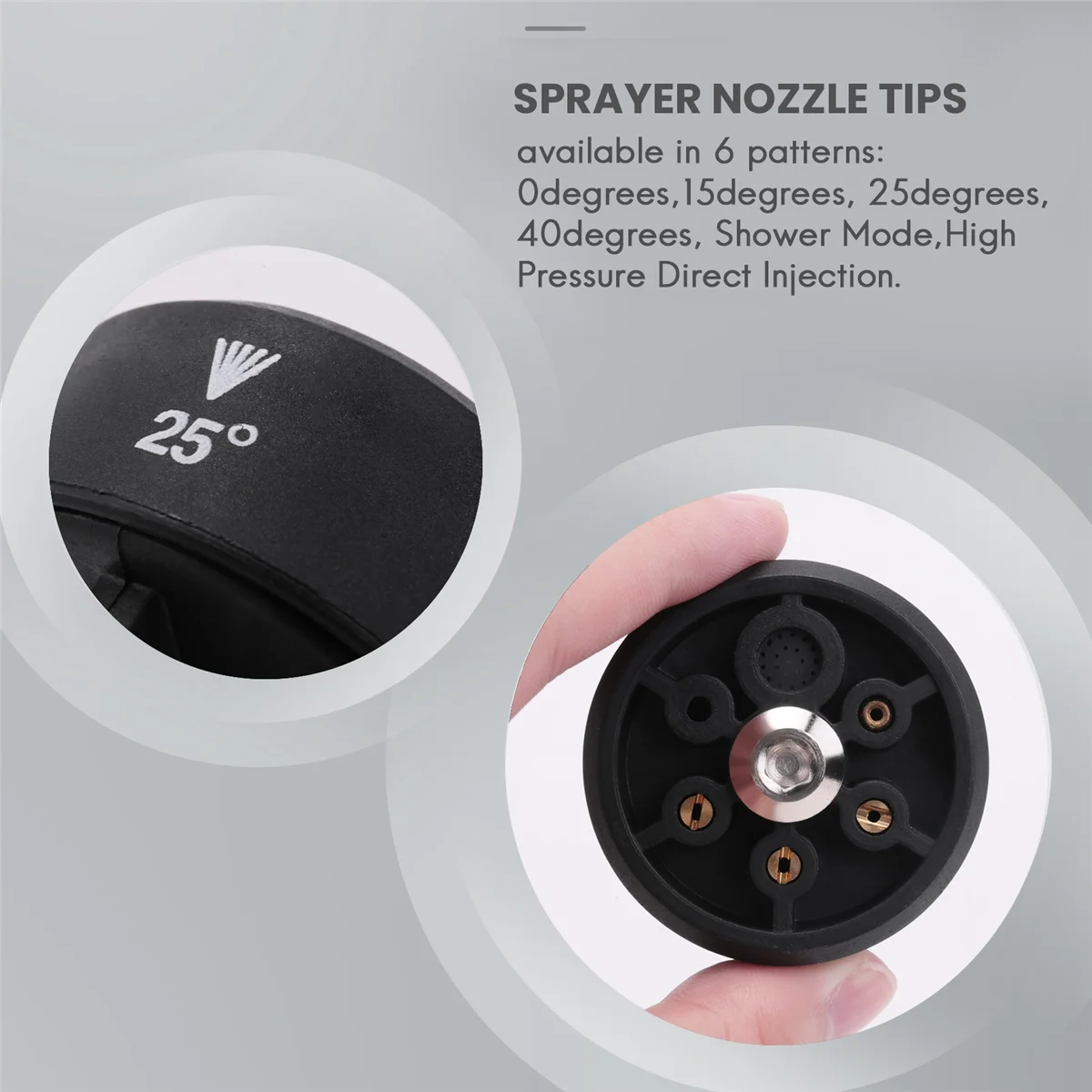 Plastic 6 in 1 Adjustable Nozzle for 1/4inch High Pressure Cordless Washer Cleaner Water Parts Hose Nozzle 
Plastic 6 in 1 Adjustable Nozzle for 1/4inch High Pressure Cordless Washer Cleaner Water Parts Hose Nozzle