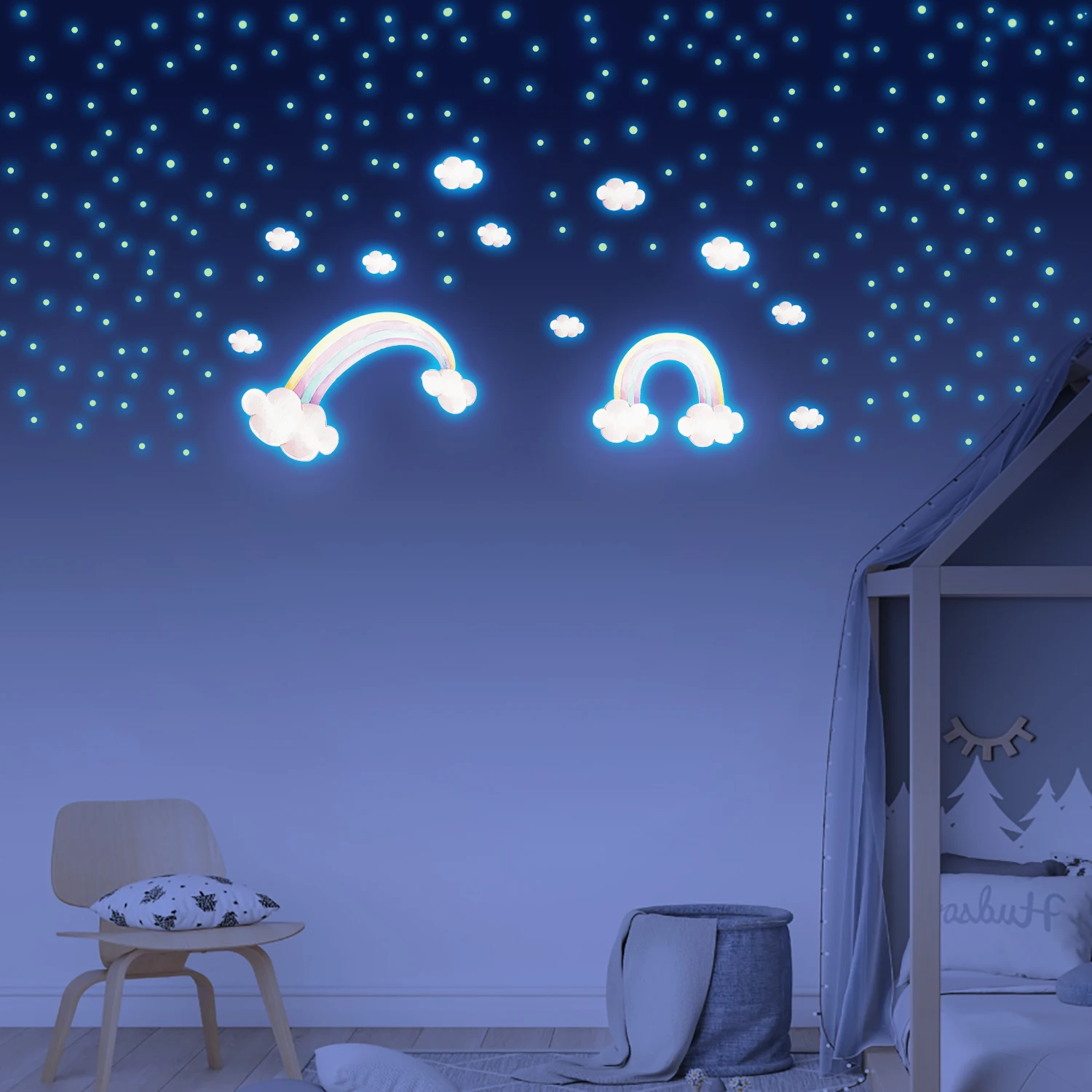 Dreamy Cloud Raibow Fluorescent Wall Stickers Nursery Glow In The Dark Butterfly Wall Decals For Baby Room Liminous Home Decor
Dreamy Cloud Raibow Fluorescent Wall Stickers Nursery Glow In The Dark Butterfly Wall Decals For Baby Room Liminous Home Decor