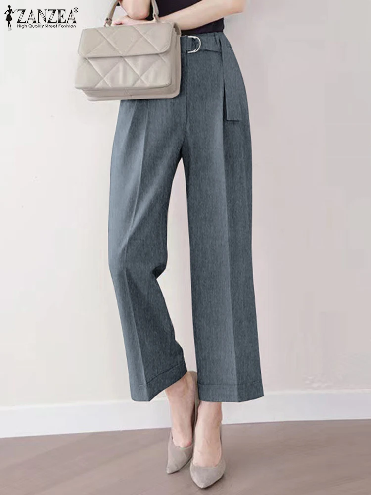ZANZEA Office Lady High Waist Pants Casual Solid Lace Up Loose Straight Ninth Pants Women Suits Pants 2023 Summer Casual Trouser
ZANZEA Office Lady High Waist Pants Casual Solid Lace Up Loose Straight Ninth Pants Women Suits Pants 2023 Summer Casual Trouser