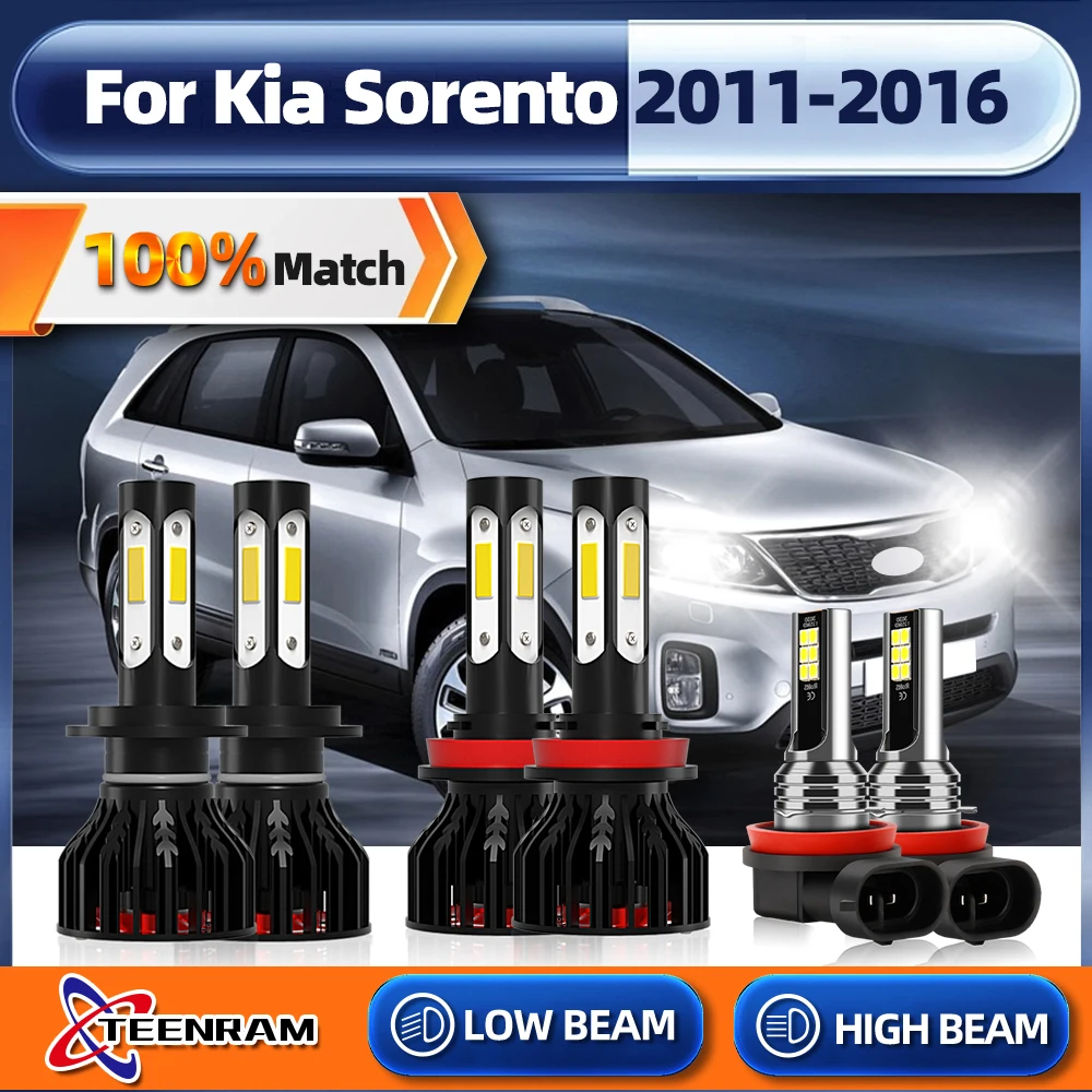 

H7 H11 Canbus Led Headlight Bulbs 360W 60000LM Car Light 12V 6000K Auto Fog Lamp For Kia Sorento 2011 2012 2013 2014 2015 2016