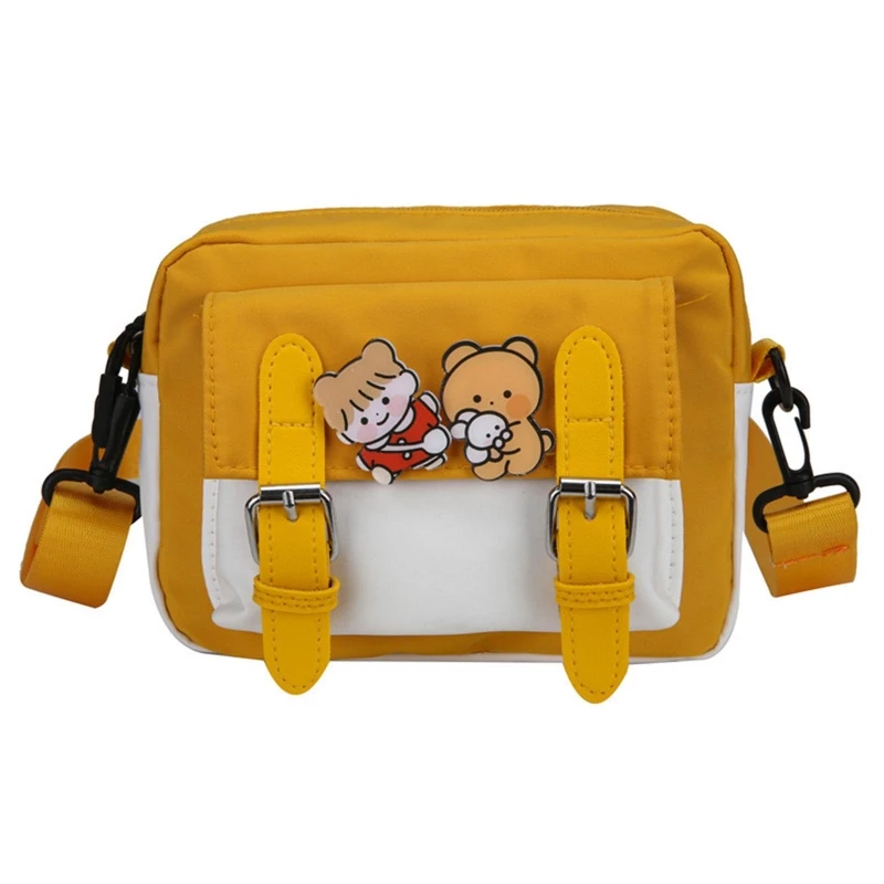 Square Crossbody Bag Nylon Cartoon Shoulder Purse for Women Teenage Fashion Badges Messenger Bag with Adjustable Strap
Square Crossbody Bag Nylon Cartoon Shoulder Purse for Women Teenage Fashion Badges Messenger Bag with Adjustable Strap