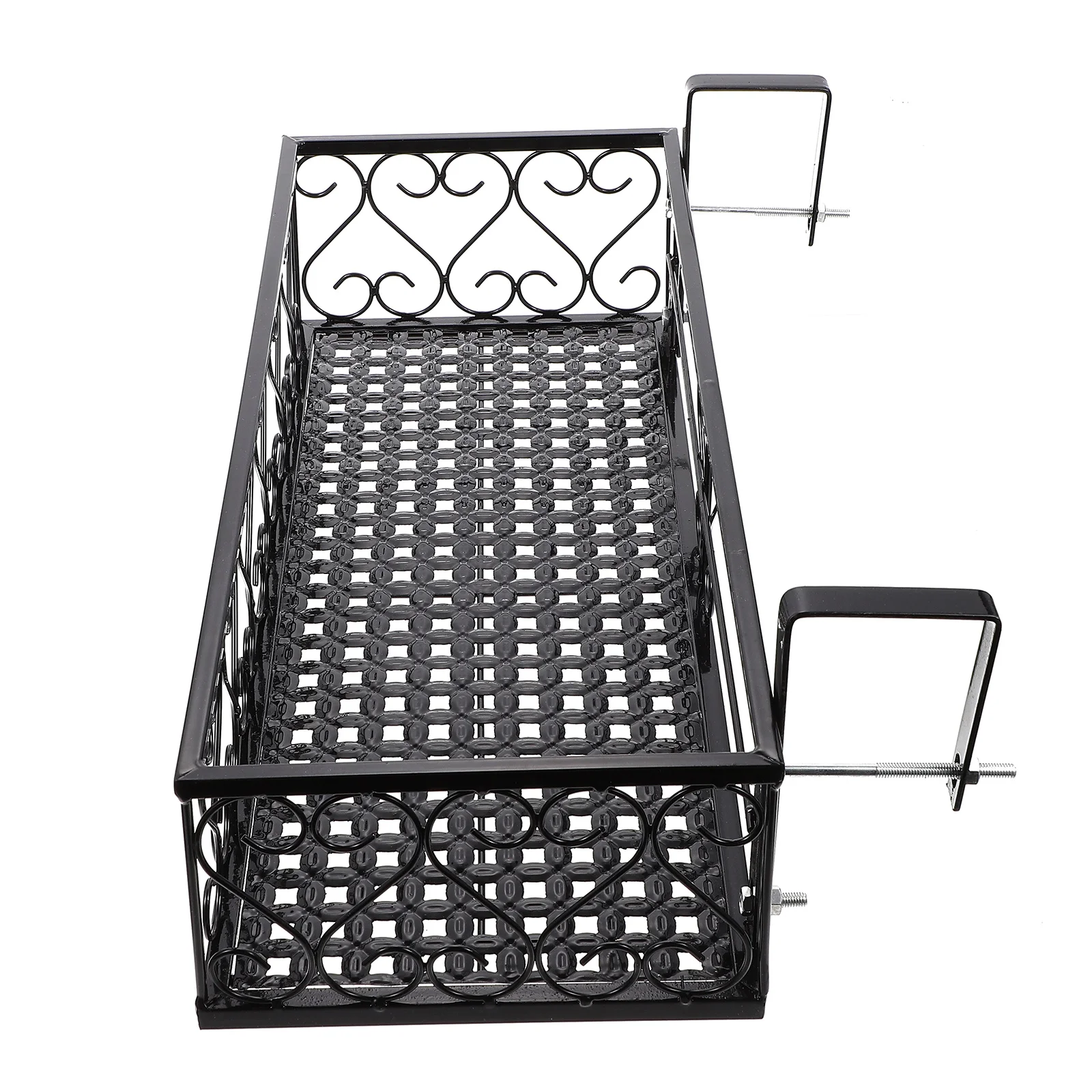 Hanging Shelf Basket with Hooks Rectangular Metal Stand Balcony Flower Pot Stand Rack Decorative Hanging Metal Stand
Hanging Shelf Basket with Hooks Rectangular Metal Stand Balcony Flower Pot Stand Rack Decorative Hanging Metal Stand