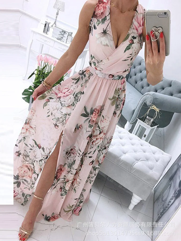 Mandylandy Women Elegant Summer Bohemian Floral Print Dress Fashion Female Y2K Sleeveless High Waist Corset Slit Vacation Dress
Mandylandy Women Elegant Summer Bohemian Floral Print Dress Fashion Female Y2K Sleeveless High Waist Corset Slit Vacation Dress