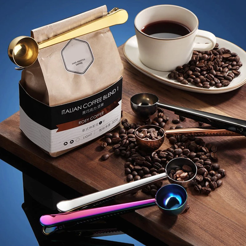 1pcs Multifunction Stainless Steel Coffee Scoop With Clip Coffee Tea Measuring Scoop 1Cup Ground Coffee Measuring Scoop Spoon
1pcs Multifunction Stainless Steel Coffee Scoop With Clip Coffee Tea Measuring Scoop 1Cup Ground Coffee Measuring Scoop Spoon