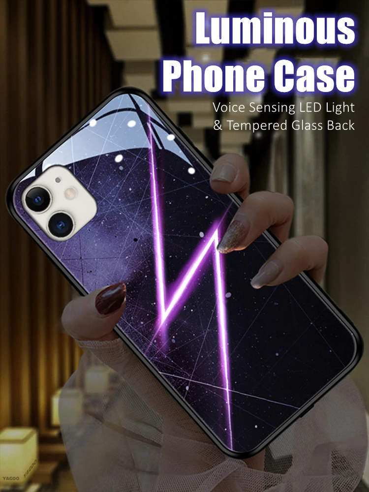 Lightning LED Light Glowing Luminous Tempered Glass Back Phone Case for Xiaomi 11 12 13 Mix 2 3 4 Redmi K60 Pro Lite Ultra
Lightning LED Light Glowing Luminous Tempered Glass Back Phone Case for Xiaomi 11 12 13 Mix 2 3 4 Redmi K60 Pro Lite Ultra