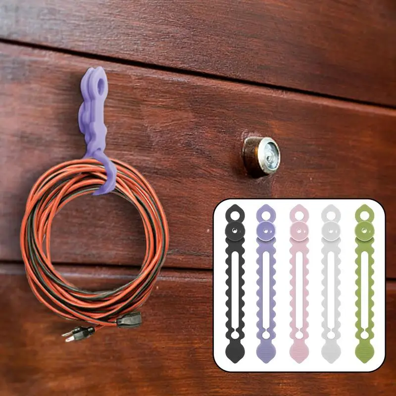 5pcs Reusable Cable Ties Silicone Cable Straps Elastic Cord Organizer With Suction Cup Multipurpose Cord Keeper For Audio Cable
5pcs Reusable Cable Ties Silicone Cable Straps Elastic Cord Organizer With Suction Cup Multipurpose Cord Keeper For Audio Cable