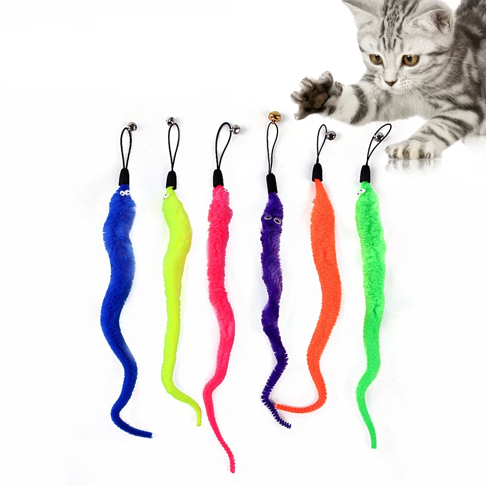 Funny Cat Stick Toy Furry Feather with Bell Cat Stick Toy Kitten Playing Pet Accessories Worm on A String Cat Toys Interactive
Funny Cat Stick Toy Furry Feather with Bell Cat Stick Toy Kitten Playing Pet Accessories Worm on A String Cat Toys Interactive
