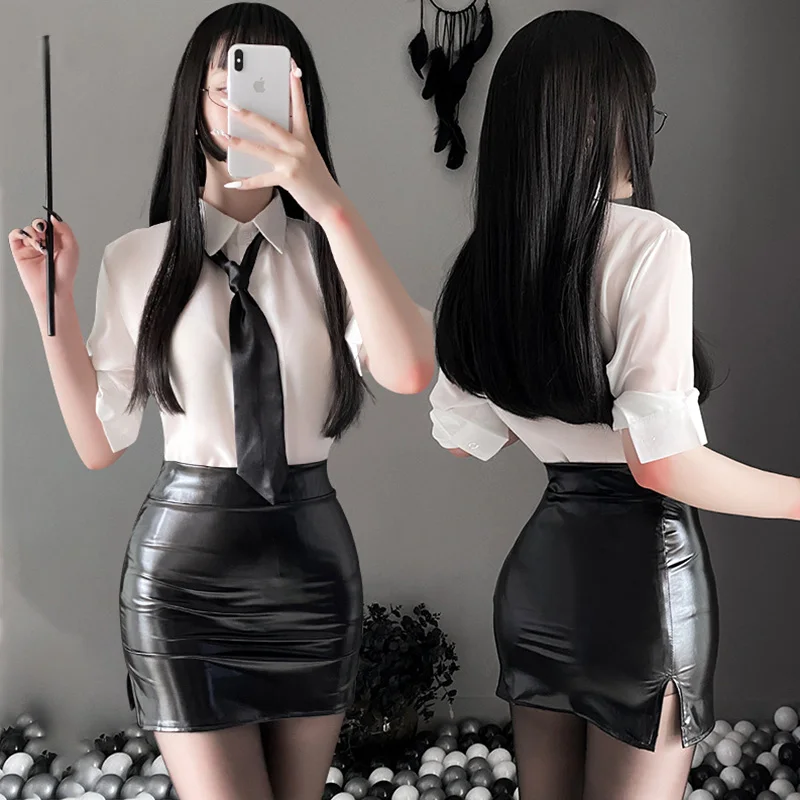 Lingerie Cosplay Costume Women Teacher Mini Skirt Office Uniform Role Play Couple Game Clothes Underwear
Lingerie Cosplay Costume Women Teacher Mini Skirt Office Uniform Role Play Couple Game Clothes Underwear
