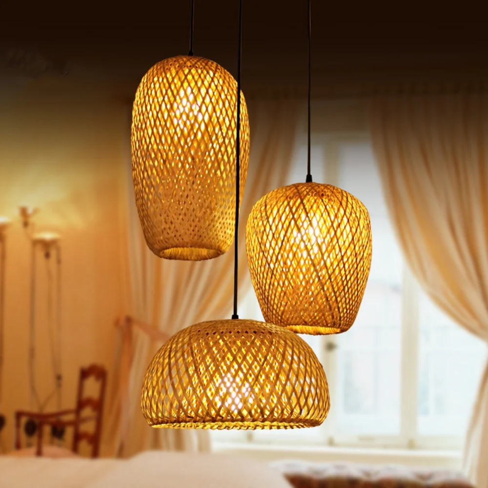 Vintage Natural Rattan Bamboo LED Pendant Lights Handmade Woven Chandeliers E27 Bulb Hanging Pendant Lamp Restaurant Suspension
Vintage Natural Rattan Bamboo LED Pendant Lights Handmade Woven Chandeliers E27 Bulb Hanging Pendant Lamp Restaurant Suspension
