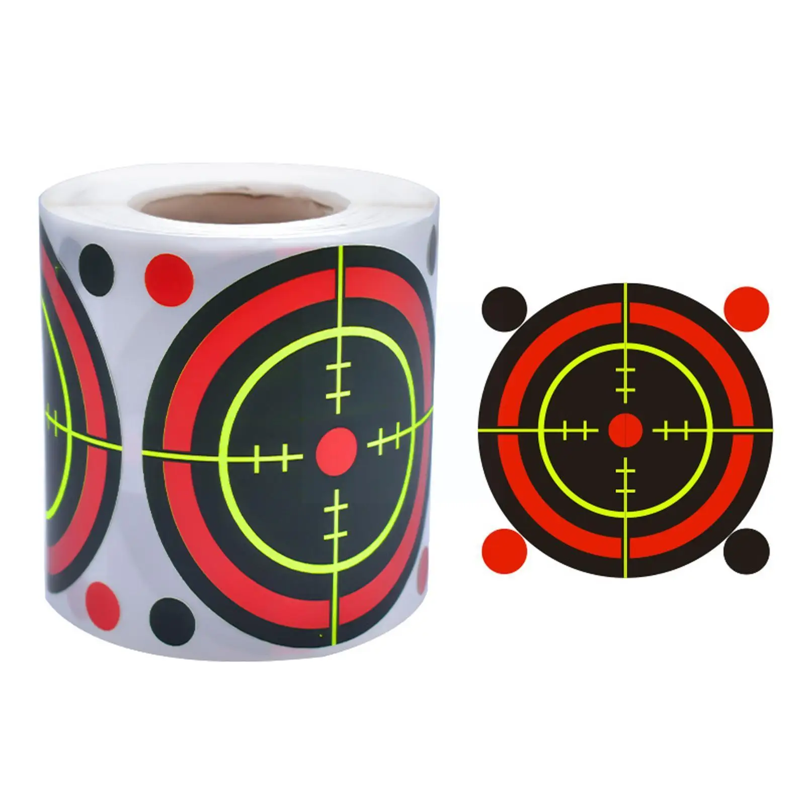 

Shooting Target Adhesive 200pcs/Roll Shoot Targets Splatter Reactive Stickers for Archery Bow Hunting Practice Training Tar T1D5
