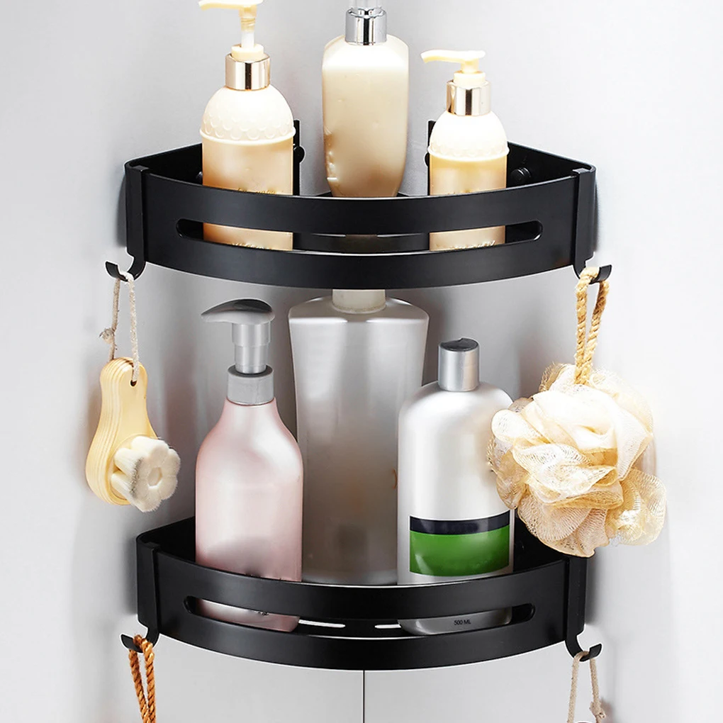 Bathroom Corner Shelf Triangular Toilet Rack Organizer Draining Space-Saving Punch-Free/Punching Bath Holder With Hangers
Bathroom Corner Shelf Triangular Toilet Rack Organizer Draining Space-Saving Punch-Free/Punching Bath Holder With Hangers
