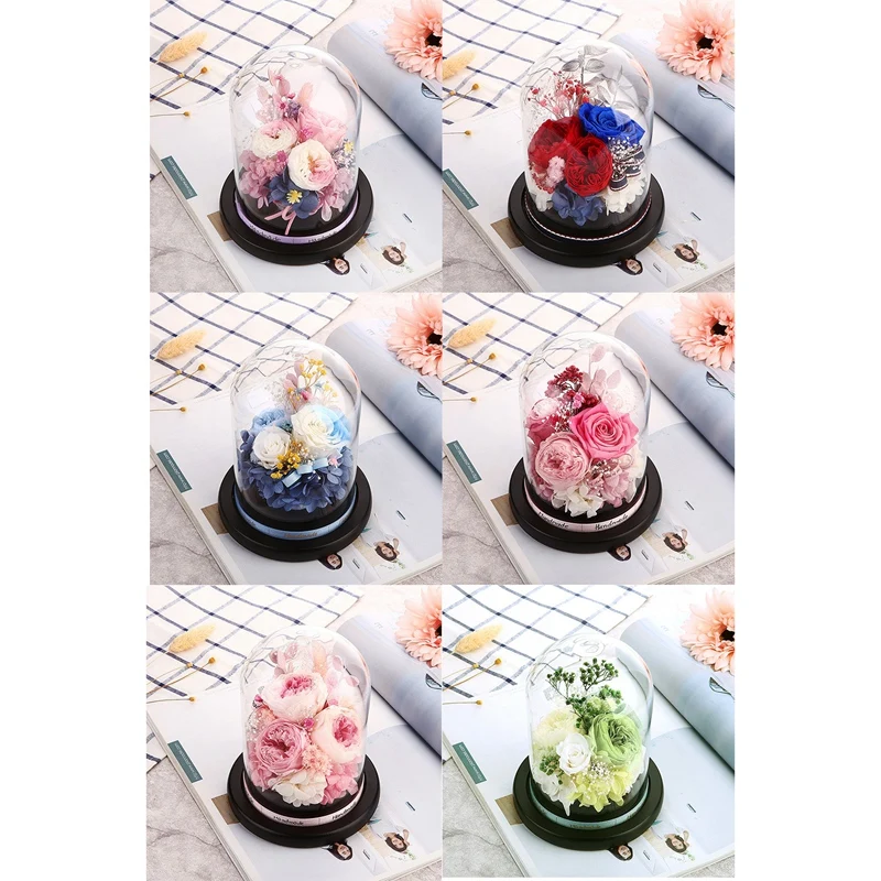 Valentines Day Gift For Girlfriend Eternal Flower In Glass Cover Mother's Day Home Decor LED-Light Dried Flowers Roses
Valentines Day Gift For Girlfriend Eternal Flower In Glass Cover Mother's Day Home Decor LED-Light Dried Flowers Roses