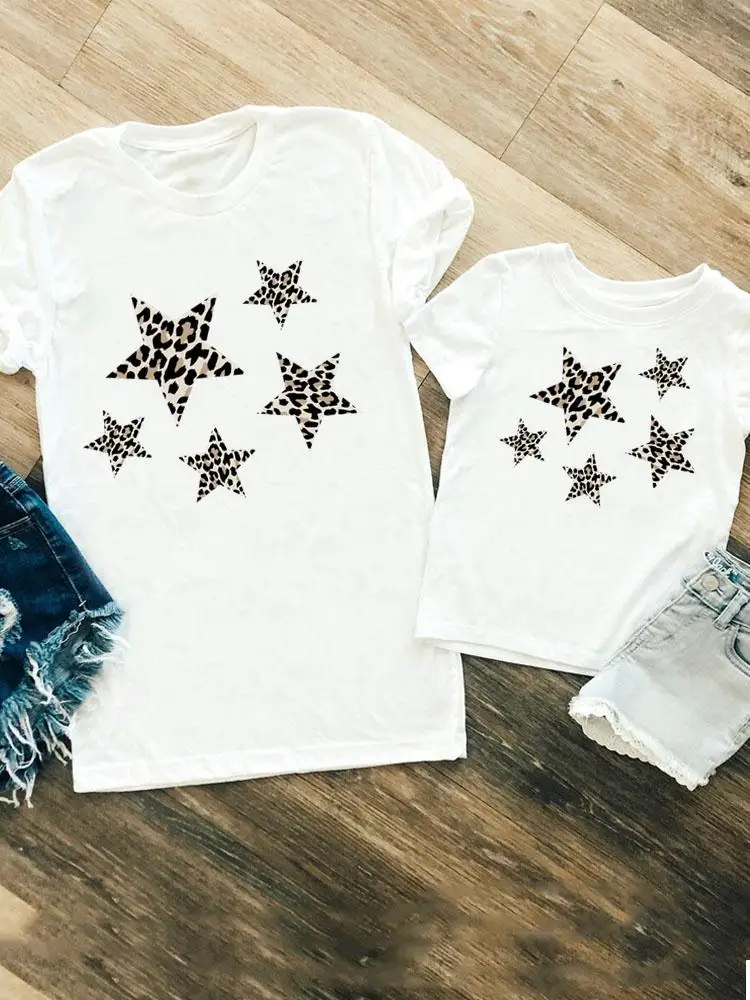 Family Matching Outfits Leopard Star Cute 90s Women Girls Boys Kid Child Summer Mom Mama Tshirt Tee T-shirt Clothes Clothing 
Family Matching Outfits Leopard Star Cute 90s Women Girls Boys Kid Child Summer Mom Mama Tshirt Tee T-shirt Clothes Clothing