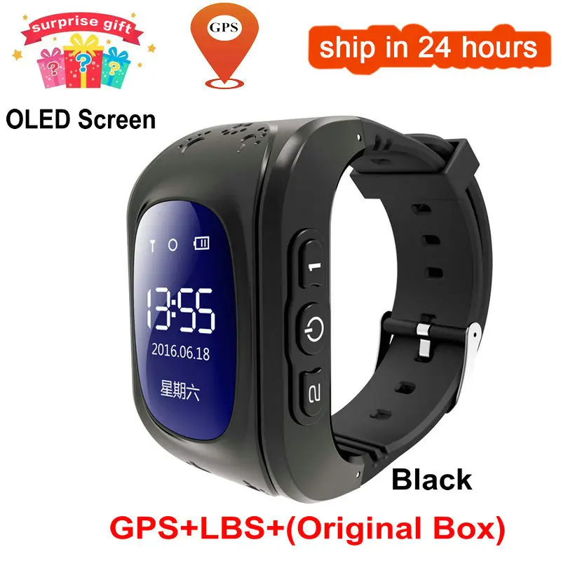 

Child GPS Tracker SOS Monitor Positioning Phone GPS Baby Watch Anti Lost Q50 Kids Smart Watch OLED IOS Android PK Q12 S9 Watch