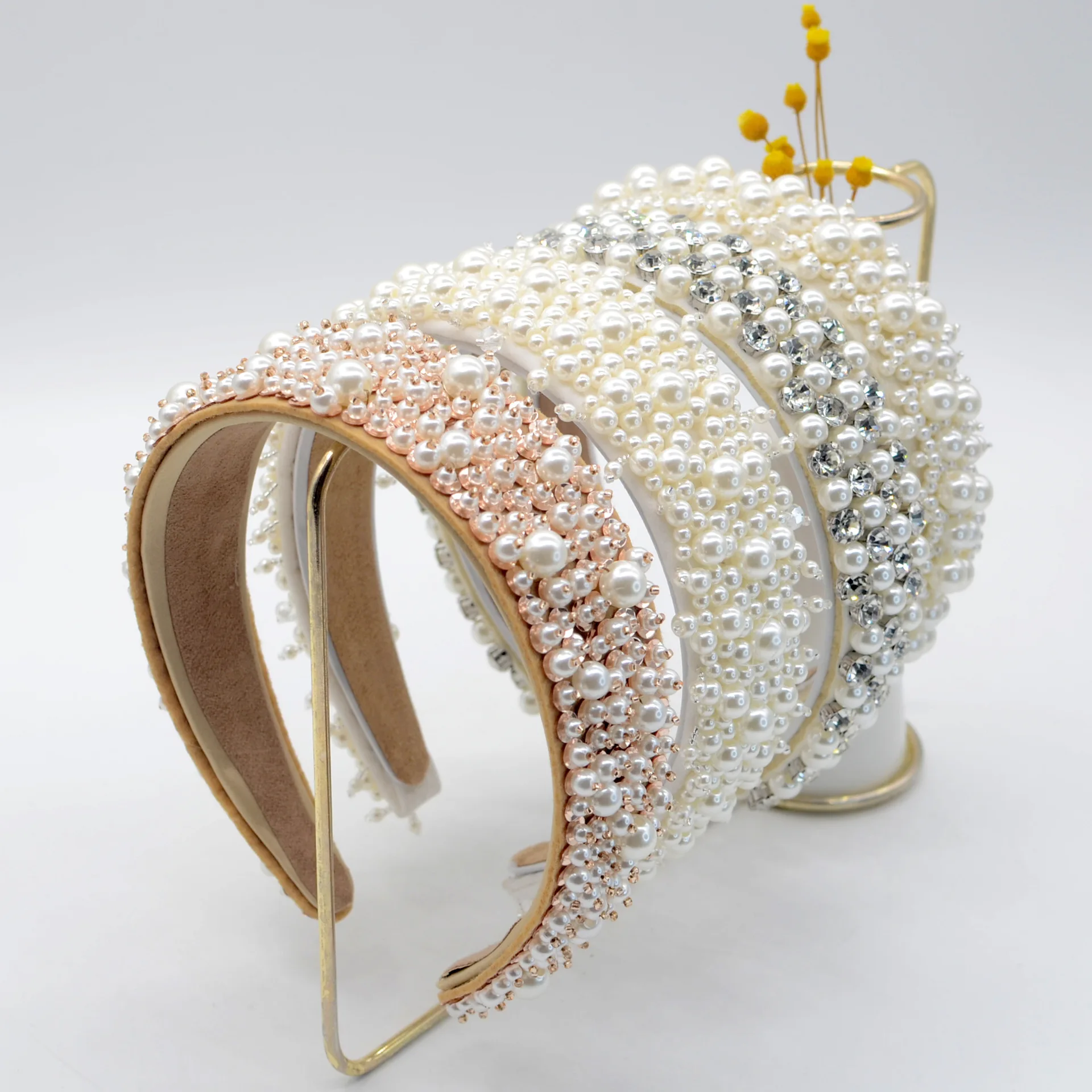 Cross-Border Style Baroque Rhinestone Pearl Headband Full Diamond Headband Dance Catwalk Korean Crystal Headband
Cross-Border Style Baroque Rhinestone Pearl Headband Full Diamond Headband Dance Catwalk Korean Crystal Headband