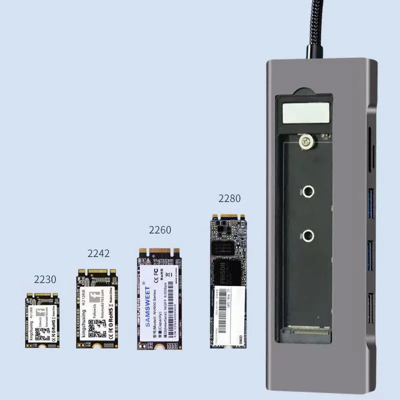 

Док-станция Pd2.0 с Usb Type-c, 100 Вт, 480 Мбит/с, 4k @ 30 Гц