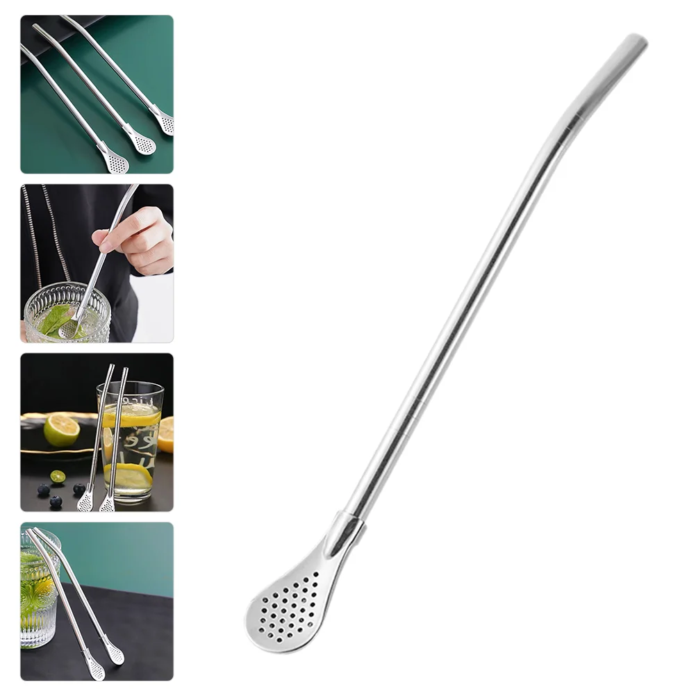 Stirrer Straw Filtering Spoon Kitchen Supply Cake Stainless Steel Designed Stirring Straws
Stirrer Straw Filtering Spoon Kitchen Supply Cake Stainless Steel Designed Stirring Straws