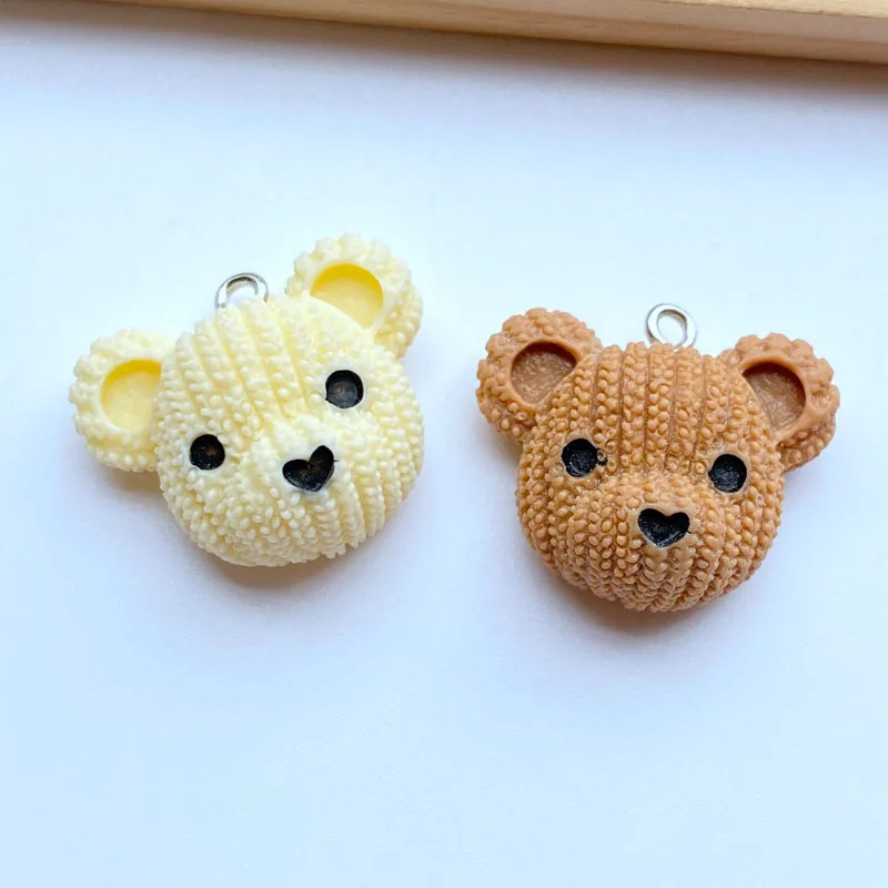 10pcs/Pack New Mini Cartoon Cute Bear Head Series Resin Charms For Earring Key Chain Necklace Pendant Jewelry Findings Making
10pcs/Pack New Mini Cartoon Cute Bear Head Series Resin Charms For Earring Key Chain Necklace Pendant Jewelry Findings Making