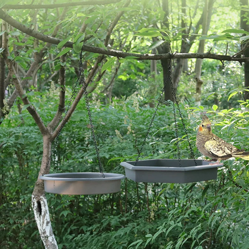 Кормушка для птиц, кормушка из серого пластика (ПП), кормушка для кормления и полива птиц с крючком, комплект из 2 предметов
Кормушка для птиц, кормушка из серого пластика (ПП), кормушка для кормления и полива птиц с крючком, комплект из 2 предметов