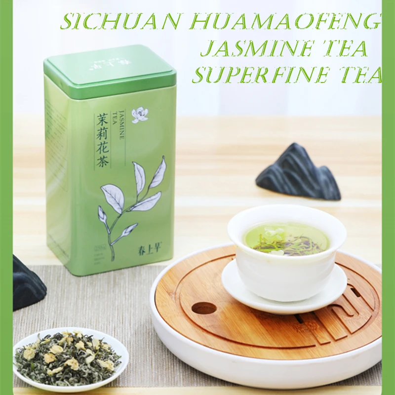 New tea Sichuan huamaofeng jasmine tea superfine tea Class A green tea iron box gift box health and wellness products
New tea Sichuan huamaofeng jasmine tea superfine tea Class A green tea iron box gift box health and wellness products