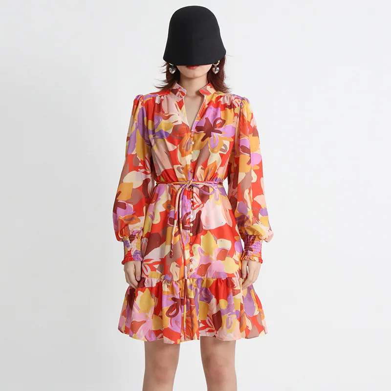 Ruffles Patchwork Floral Print Women Holiday Dress Full Sleeves Retro Vintage Lady Beach Dresses Clothing
Ruffles Patchwork Floral Print Women Holiday Dress Full Sleeves Retro Vintage Lady Beach Dresses Clothing