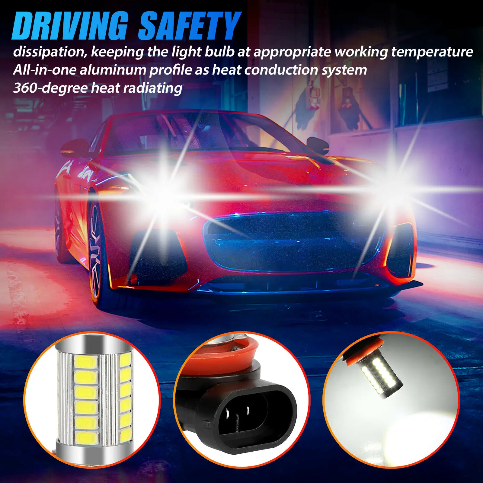 LED Headlight Fog Light Bulbs H11/H9/H8 Headlight High/Low IP68 Waterproof LED Plastic 360 Degrees Beam 4Pieces 
LED Headlight Fog Light Bulbs H11/H9/H8 Headlight High/Low IP68 Waterproof LED Plastic 360 Degrees Beam 4Pieces